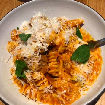 Josefina - Radiatore pasta with lamb sugo, anchovy and mint! - Italian Near Me - Wayzata, Minnesota Josefina - Radiatore pasta with lamb sugo, anchovy and mint! - Italian Near Me - Wayzata, Minnesota