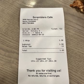 Scramblers Cafe - Breakfast & Brunch Near Me - Norco, California