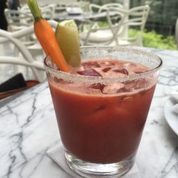 Suco de tomate temperado