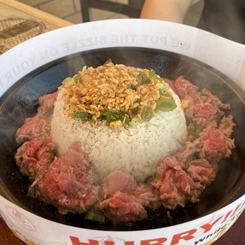 Sizzling Lunch - Garlic Beef Pepper Rice - Japanese Near Me - San Jose, California