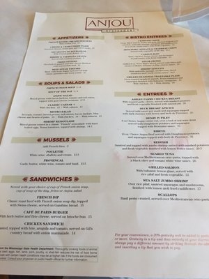 Menu photo 7 Anjou Restaurant Ridgeland, MS Menu photo 7 Anjou Restaurant Ridgeland, MS