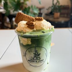 The Bean and Leaf Coffee House - Dessert in your matcha ? why not!! Biscoff banana pudding with Matcha is a perfect combo