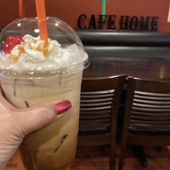 Cafe Home - Iced caramel macchiato - Korean Near Me - Los Angeles, California