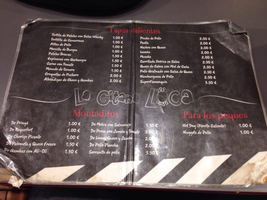 Menu photo 3 La Gitana Loca Seville, SE Menu photo 3 La Gitana Loca Seville, SE