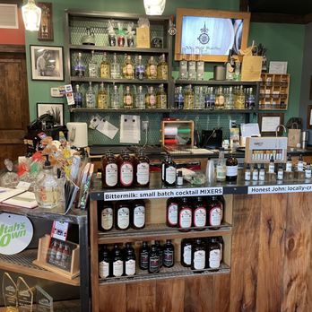 New World Distillery - shelves of bottles of liquor - Distilleries Near Me - Eden, Utah