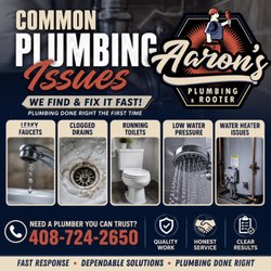 Aaron's Plumbing & Rooter - Common plumbing issues