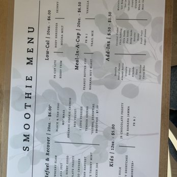PURE Fresh Eatery - Menu - Juice Bars & Smoothies Near Me - Zapata, Texas