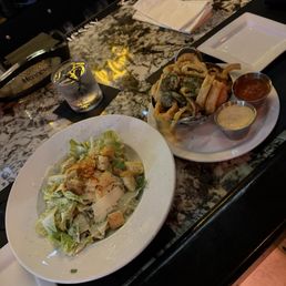 Cesar salad & Calamari Cesar salad & Calamari