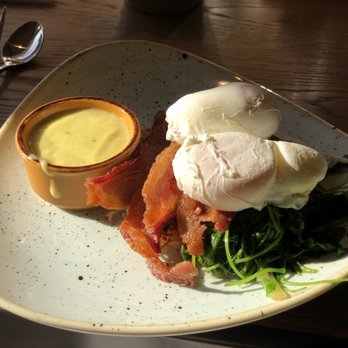 Valley Kitchen - Twice cooked bacon with coated eggs. Solid. - New American Near Me - Carmel, California Valley Kitchen - Twice cooked bacon with coated eggs. Solid. - New American Near Me - Carmel, California