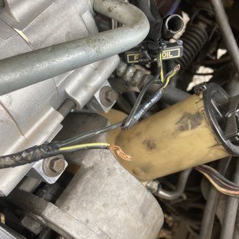 Midas - The black/yellow wire they cut to the compressor - Auto Repair Near Me - Austin, Texas Midas - The black/yellow wire they cut to the compressor - Auto Repair Near Me - Austin, Texas