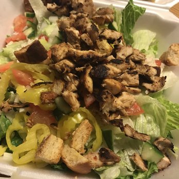Ramani's Pizza - Grilled Chicken Salad -- so good! - Pizza Near Me - Myrtle Beach, South Carolina
