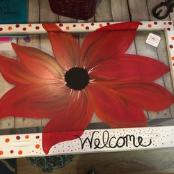 Thistle & Clover Specialty Boutique - Hand painted old windows and custom designs