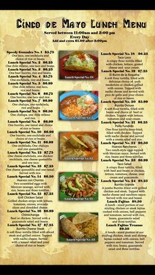 Menu photo 3 Cinco De Mayo Moncks Corner, SC Menu photo 3 Cinco De Mayo Moncks Corner, SC