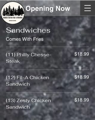 Cedars corner bar and kitchen by null