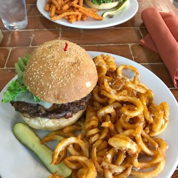Midtown Gastro Bar - Bacon Fusion Burger with Garlic Curly Fries - Burgers Near Me - Sacramento, California Midtown Gastro Bar - Bacon Fusion Burger with Garlic Curly Fries - Burgers Near Me - Sacramento, California
