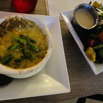 10 Twenty Five - French onion soup and I ordered a side salad - New American Near Me - Cape Coral, Florida 10 Twenty Five - French onion soup and I ordered a side salad - New American Near Me - Cape Coral, Florida