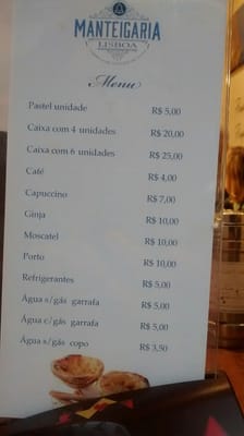 Menu photo 4 Manteigaria Lisboa São Paulo, SP