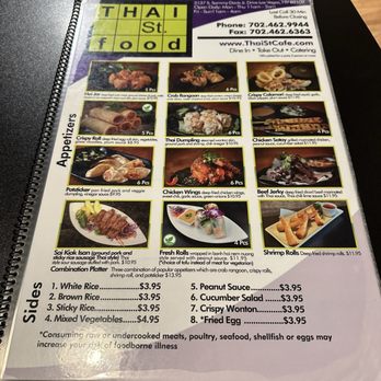 Thai St Cafe - Menu - Thai Near Me - Las Vegas, Nevada Thai St Cafe - Menu - Thai Near Me - Las Vegas, Nevada