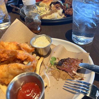 Culinary Dropout - Steak, fish and Beer Battered Fish & Chips - New American Near Me - Denver, Colorado