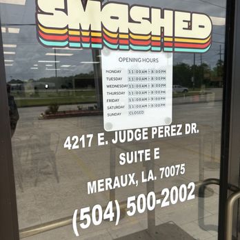 Smashed - Hours and Location - Burgers Near Me - Meraux, Louisiana