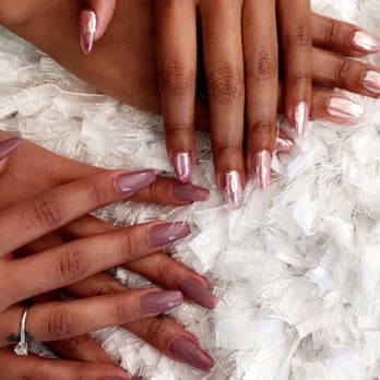 E NailSpa - Coffin shape nudes & pink chrome almond shapes beauties - Skin Care Near Me - Brea, California E NailSpa - Coffin shape nudes & pink chrome almond shapes beauties - Skin Care Near Me - Brea, California