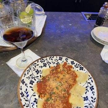 Rizzuto's Prime - Chef's House-Made Ravioli with an Esspresso Martini - Seafood Near Me - New Orleans, Louisiana