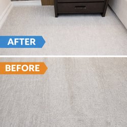 Nationwide Carpet Cleaning of North Palm Beach - Spare bedroom steam cleaned carpets, before and after