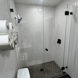 Integrity Shower Doors & Custom Glass - Beautiful glass door that encapsulates our guest bathroom shower