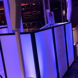 DJ Intense Events - 50th Birthday Party Set Up-Ultra Modern Speakers