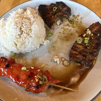 Bonifacio - Chicken skewer, pork belly,rice - Filipino Near Me - Columbus, Ohio
