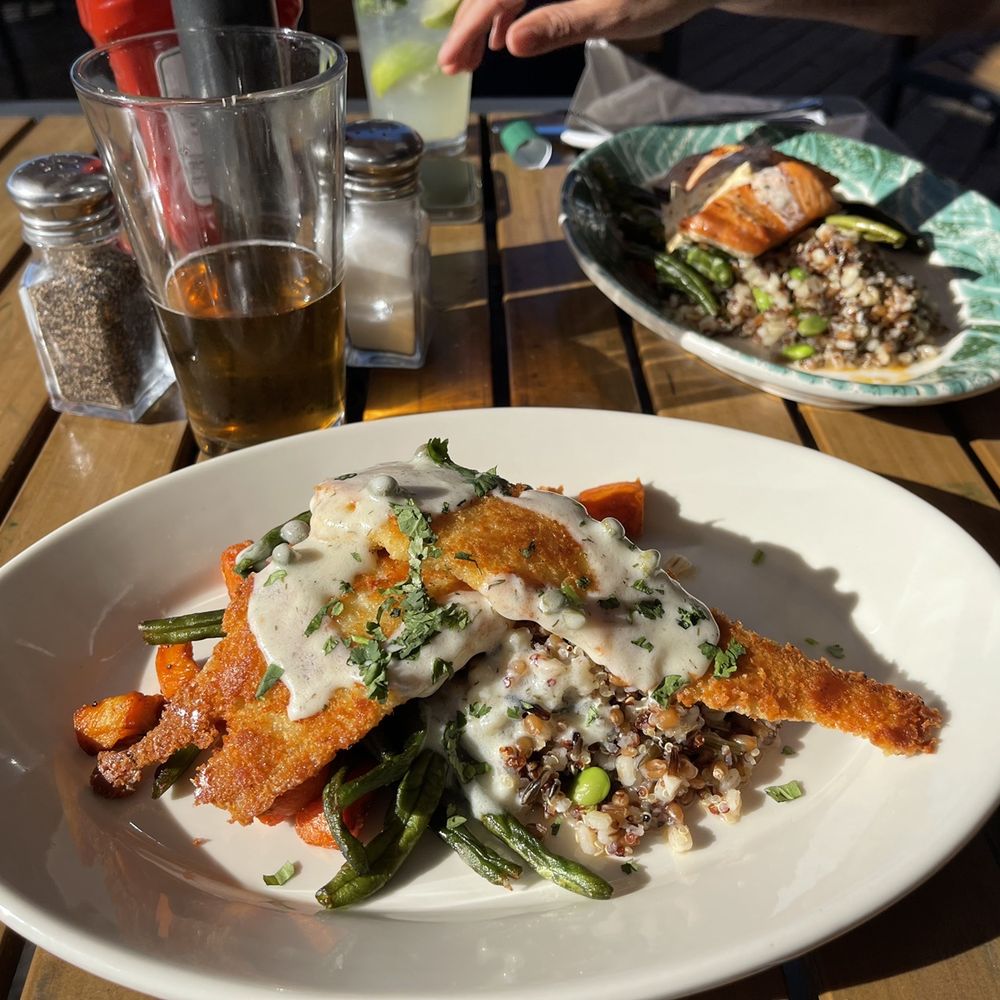 Some and salmon entrees. Some and salmon entrees.