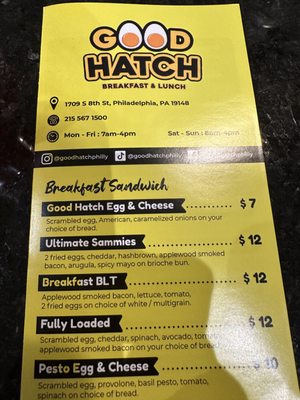 Menu photo 7 Good Hatch Philadelphia, PA Menu photo 7 Good Hatch Philadelphia, PA
