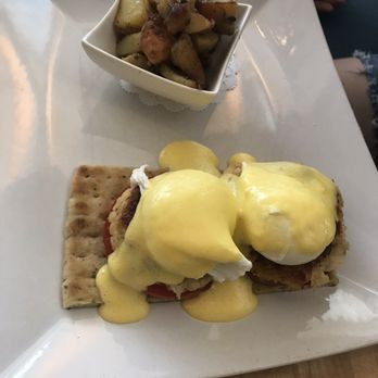 Azur - Crabcake Benedict - New American Near Me - Key West, Florida Azur - Crabcake Benedict - New American Near Me - Key West, Florida