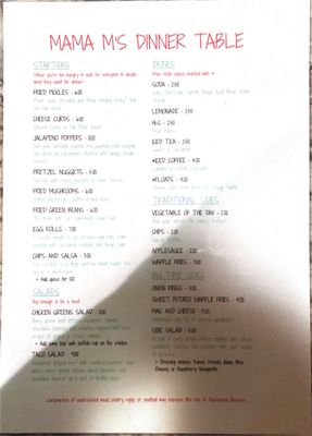 Menu photo 1 Mama M's Table Macy, IN