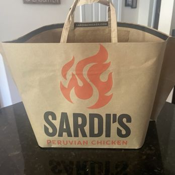Sardi's Pollo A La Brasa - Like the design of bag. Wider at the bottom for container (10.17.24) - Peruvian Near Me - Glen Burnie, Maryland Sardi's Pollo A La Brasa - Like the design of bag. Wider at the bottom for container (10.17.24) - Peruvian Near Me - Glen Burnie, Maryland