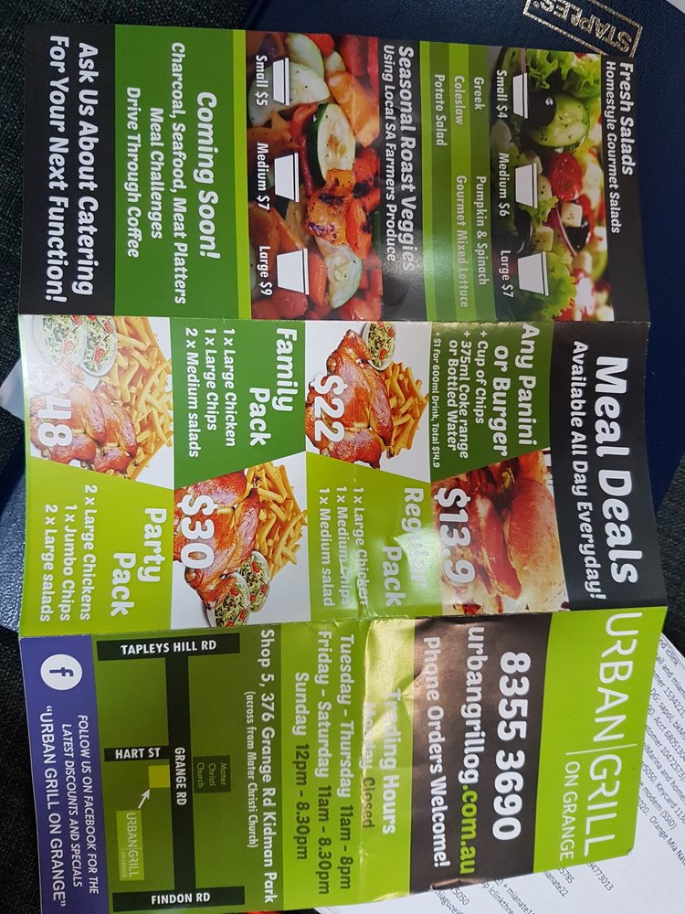 URBAN GRILL ON GRANGE Updated April 2024 376 Grange Rd, Kidman Park