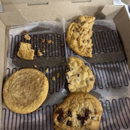 Peanut Butter, chocolate chip and snickerdoodle.