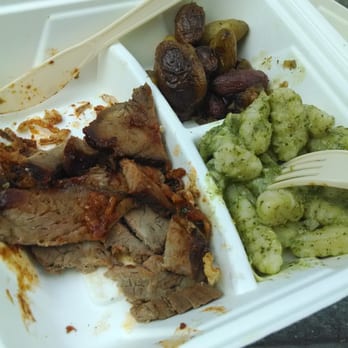 The Courtyard Café - BBQ tri-tip. Pesto gnocchi. Roasted potatoes. - Cafes Near Me - Los Angeles, California