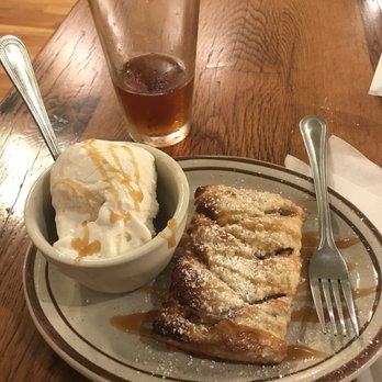 Altdorf Biergarten - Apple Strudel with house made ice cream - German Near Me - Fredericksburg, Texas