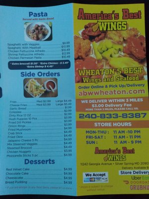Menu photo 3 America's Best Wings - Wheaton Wheaton, MD Menu photo 3 America's Best Wings - Wheaton Wheaton, MD