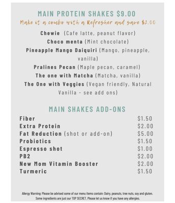 Menu photo 8 Main Spot Nutrition Cooper City, FL Menu photo 8 Main Spot Nutrition Cooper City, FL