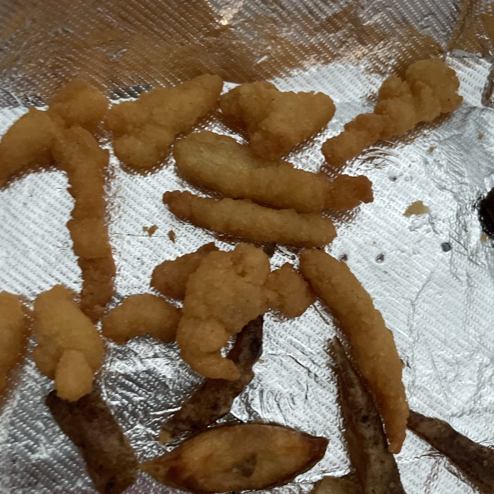 Clam strips (mostly breading though) Clam strips (mostly breading though)