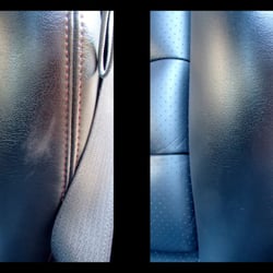 New Life Vinyl & Leather Service Company - 2009 Corvette Z06 before and after photos.....a PERFECT repair!