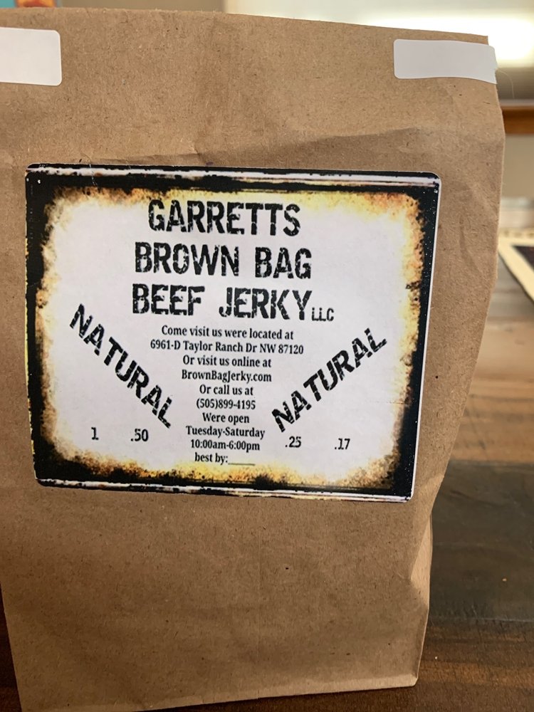 Garrett's Brown Bag Beef Jerky Logo