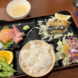 2 Choice Bento ($17.95): Saba & Sashimi (+$1) 2 Choice Bento ($17.95): Saba & Sashimi (+$1)