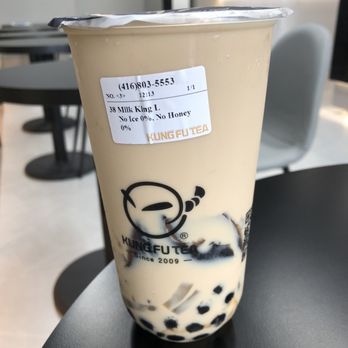 Kung Fu Tea - a cup of milk tea on a table - Bubble Tea Near Me - Mississauga, Ontario Kung Fu Tea - a cup of milk tea on a table - Bubble Tea Near Me - Mississauga, Ontario