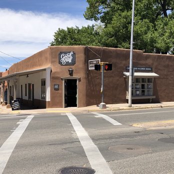 The Good Stuff - View from across Guadalupe Street - Coffee & Tea Near Me - Santa Fe, New Mexico