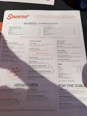 Menu photo 3 Snooze, an A.M. Eatery Denver, CO