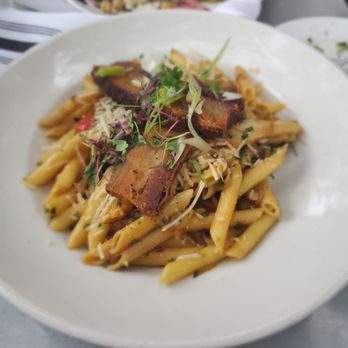 Waverly Stone - Porkbelly pasta - Mediterranean Near Me - Holland, Michigan Waverly Stone - Porkbelly pasta - Mediterranean Near Me - Holland, Michigan