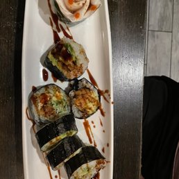 6 Piece Spider Roll, Chu Toro Sashimi 6 Piece Spider Roll, Chu Toro Sashimi